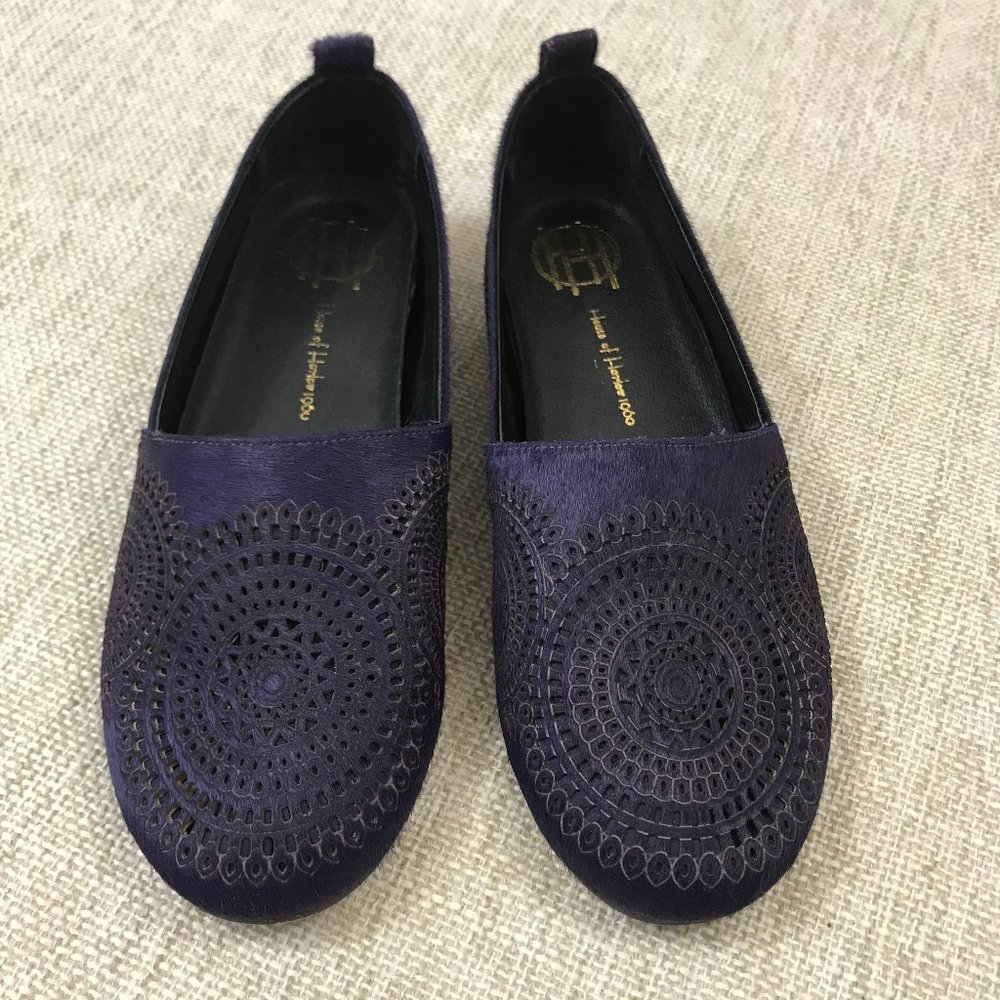 House of Harlow 1960 Calf Hair SlipOn Flat